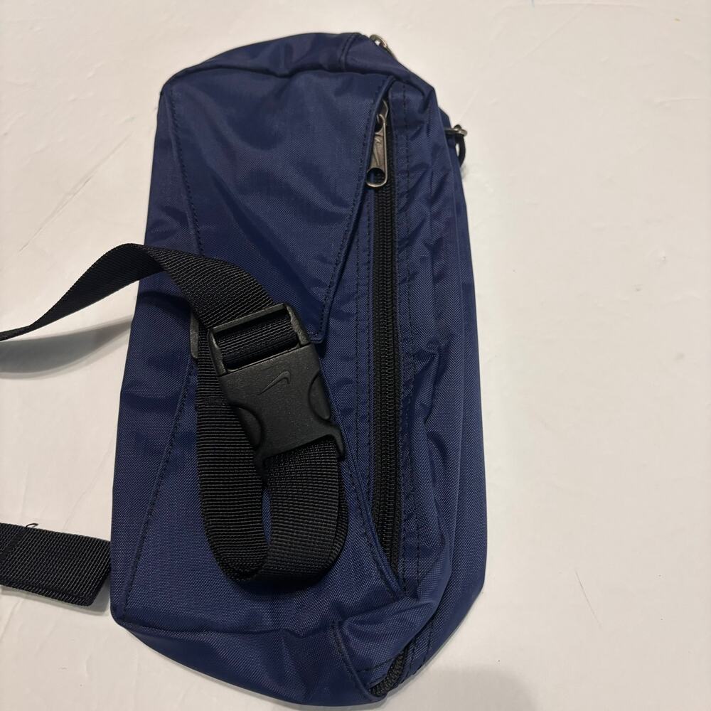 Nike Blue Nylon Waist Pack Fanny Pack Crossbody Swoosh Travel Bag - Picture 4 of 6